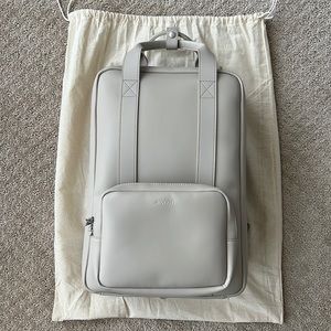 MONOS Metro Travel Backpack Vegan Leather Ivory 1st Generation